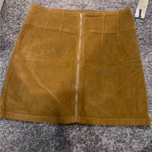 Tan corduroy skirt